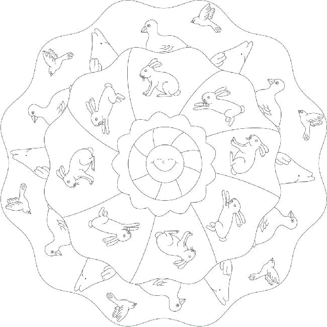 Plansa de colorat cu Amestecate 6 154